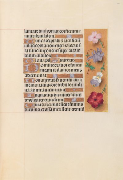 Godziny królowej Izabeli Katolickiej, królowej Hiszpanii: Fol. 206r, ok. 1500. autorstwa Master of the First Prayerbook of Maximillian