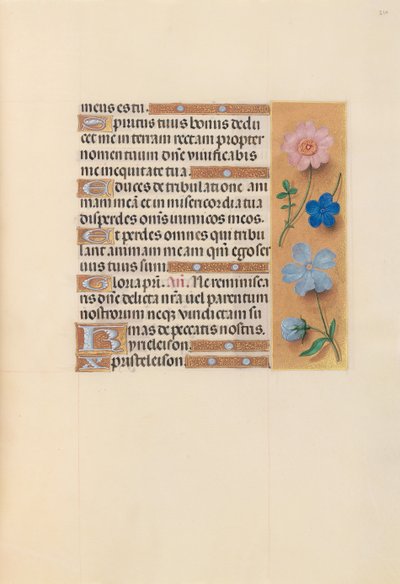 Godziny królowej Izabeli Katolickiej, królowej Hiszpanii: Fol. 210r, ok. 1500. autorstwa Master of the First Prayerbook of Maximillian