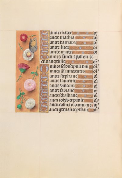 Godziny królowej Izabeli Katolickiej, królowej Hiszpanii: Fol. 211v, ok. 1500. autorstwa Master of the First Prayerbook of Maximillian