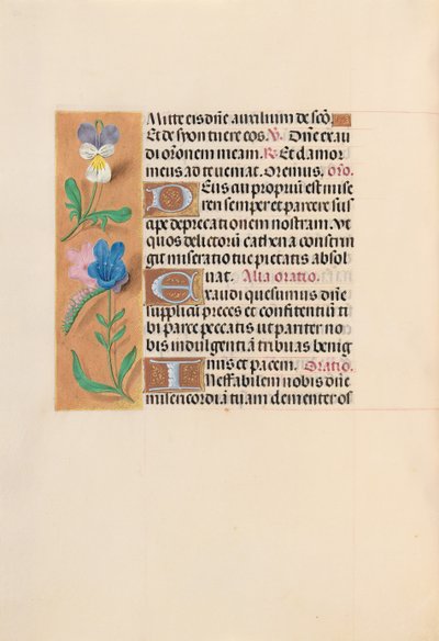 Godziny królowej Izabeli Katolickiej, królowej Hiszpanii: Fol. 216v, ok. 1500. autorstwa Master of the First Prayerbook of Maximillian