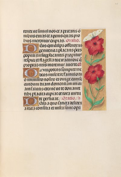 Godziny królowej Izabeli Katolickiej, królowej Hiszpanii: Fol. 217r, ok. 1500. autorstwa Master of the First Prayerbook of Maximillian