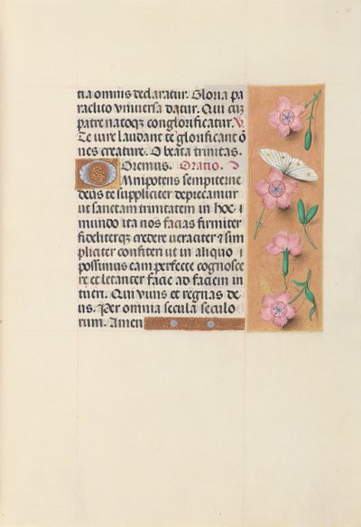 Godziny królowej Izabeli Katolickiej, królowej Hiszpanii: Fol. 21r, ok. 1500. autorstwa Master of the First Prayerbook of Maximillian