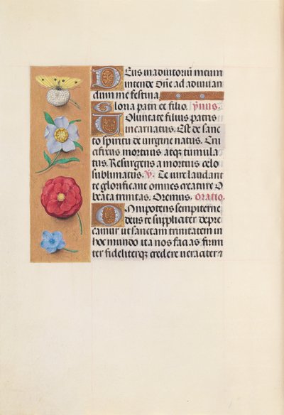 Godziny królowej Izabeli Katolickiej, królowej Hiszpanii: Fol. 21v, ok. 1500. autorstwa Master of the First Prayerbook of Maximillian