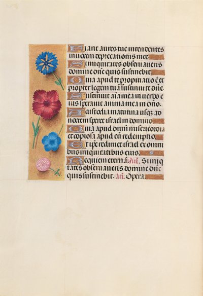 Godziny królowej Izabeli Katolickiej, królowej Hiszpanii: Fol. 222v, ok. 1500. autorstwa Master of the First Prayerbook of Maximillian