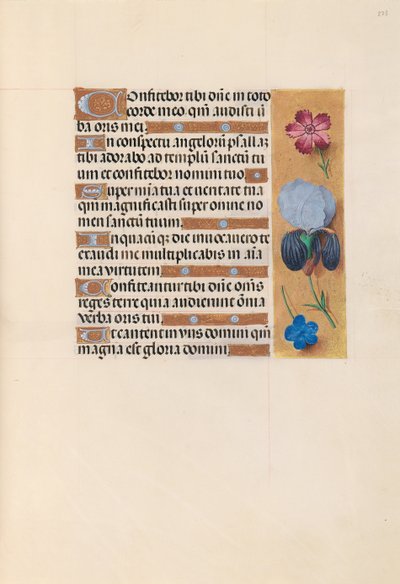 Godziny królowej Izabeli Katolickiej, królowej Hiszpanii: Fol. 223r, ok. 1500. autorstwa Master of the First Prayerbook of Maximillian