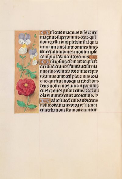 Godziny królowej Izabeli Katolickiej, królowej Hiszpanii: Fol. 226v, ok. 1500. autorstwa Master of the First Prayerbook of Maximillian