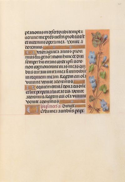 Godziny królowej Izabeli Katolickiej, królowej Hiszpanii: Fol. 227r, ok. 1500. autorstwa Master of the First Prayerbook of Maximillian