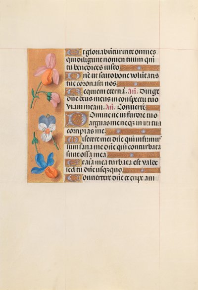 Godziny królowej Izabeli Katolickiej, królowej Hiszpanii: Fol. 228v, ok. 1500. autorstwa Master of the First Prayerbook of Maximillian