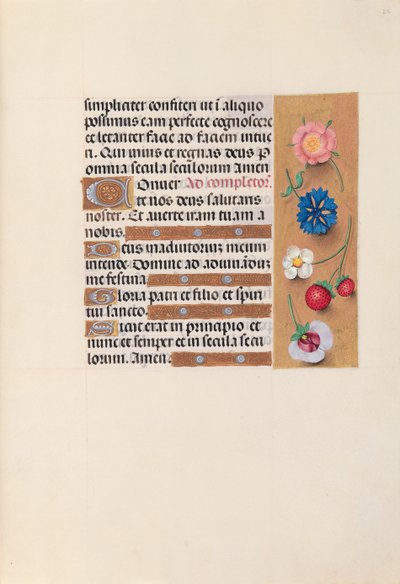 Godziny królowej Izabeli Katolickiej, królowej Hiszpanii: Fol. 22r, ok. 1500. autorstwa Master of the First Prayerbook of Maximillian