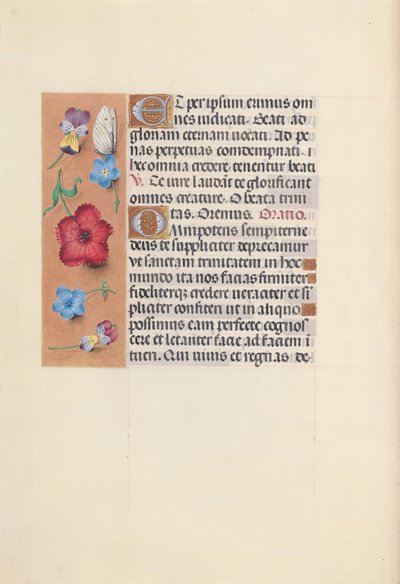 Godzinki królowej Izabeli Katolickiej, królowej Hiszpanii:  Fol. 22v autorstwa Master of the First Prayerbook of Maximillian
