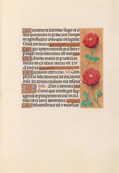 Godziny królowej Izabeli Katolickiej, królowej Hiszpanii: Fol. 241r, ok. 1500. autorstwa Master of the First Prayerbook of Maximillian