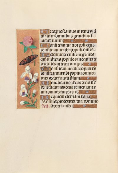 Godziny królowej Izabeli Katolickiej, królowej Hiszpanii: Fol. 250v, ok. 1500. autorstwa Master of the First Prayerbook of Maximillian