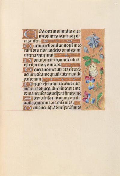 Godziny królowej Izabeli Katolickiej, królowej Hiszpanii: Fol. 251r, ok. 1500. autorstwa Master of the First Prayerbook of Maximillian