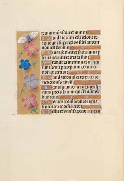 Godziny królowej Izabeli Katolickiej, królowej Hiszpanii: Fol. 252v, ok. 1500. autorstwa Master of the First Prayerbook of Maximillian