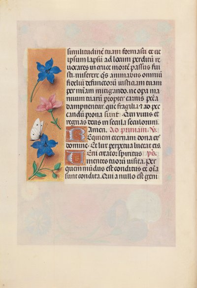Godziny królowej Izabeli Katolickiej, królowej Hiszpanii: Fol. 25v, ok. 1500. autorstwa Master of the First Prayerbook of Maximillian