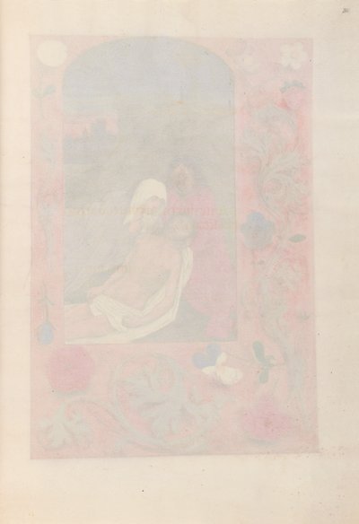 Godziny królowej Izabeli Katolickiej, królowej Hiszpanii: Fol. 261r, ok. 1500. autorstwa Master of the First Prayerbook of Maximillian