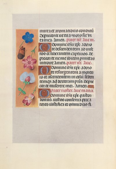 Godziny królowej Izabeli Katolickiej, królowej Hiszpanii: Fol. 265v, ok. 1500. autorstwa Master of the First Prayerbook of Maximillian