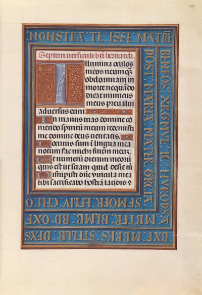 Godziny królowej Izabeli Katolickiej, królowej Hiszpanii: Fol. 268r, ok. 1500. autorstwa Master of the First Prayerbook of Maximillian