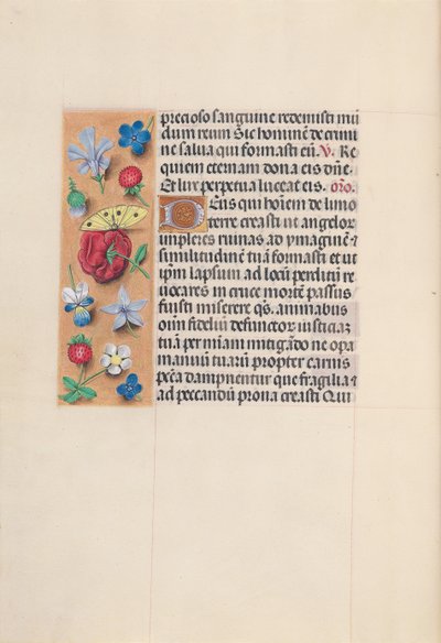 Godziny królowej Izabeli Katolickiej, królowej Hiszpanii: Fol. 29v, ok. 1500. autorstwa Master of the First Prayerbook of Maximillian