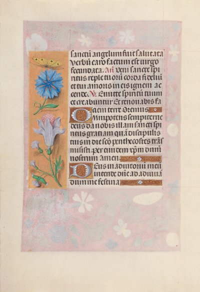 Godziny królowej Izabeli Katolickiej, królowej Hiszpanii: Fol. 32v, ok. 1500. autorstwa Master of the First Prayerbook of Maximillian