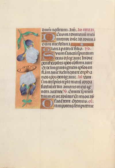Godziny królowej Izabeli Katolickiej, królowej Hiszpanii: Fol. 33v, ok. 1500. autorstwa Master of the First Prayerbook of Maximillian
