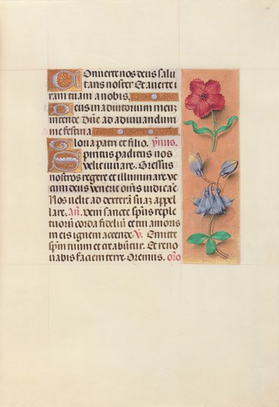 Godziny królowej Izabeli Katolickiej, królowej Hiszpanii: Fol. 36r, ok. 1500. autorstwa Master of the First Prayerbook of Maximillian