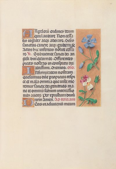 Godziny królowej Izabeli Katolickiej, królowej Hiszpanii: Fol. 39r, ok. 1500. autorstwa Master of the First Prayerbook of Maximillian