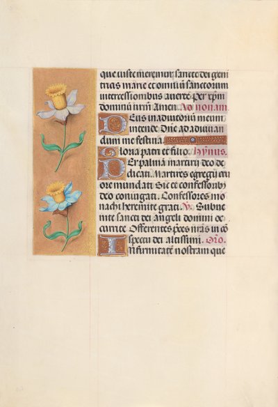 Godziny królowej Izabeli Katolickiej, królowej Hiszpanii: Fol. 40v, ok. 1500. autorstwa Master of the First Prayerbook of Maximillian