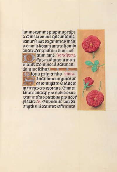 Godziny królowej Izabeli Katolickiej, królowej Hiszpanii: Fol. 41r, ok. 1500. autorstwa Master of the First Prayerbook of Maximillian