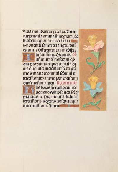 Godziny królowej Izabeli Katolickiej, królowej Hiszpanii: Fol. 42r, ok. 1500. autorstwa Master of the First Prayerbook of Maximillian