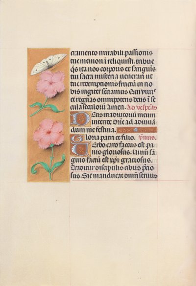 Godziny królowej Izabeli Katolickiej, królowej Hiszpanii: Fol. 47v, ok. 1500. autorstwa Master of the First Prayerbook of Maximillian