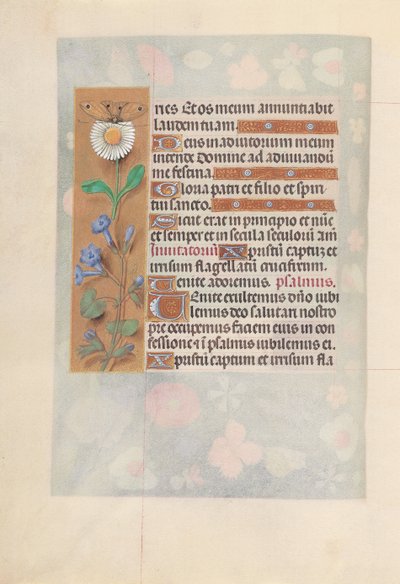 Godziny królowej Izabeli Katolickiej, królowej Hiszpanii: Fol. 50v, ok. 1500. autorstwa Master of the First Prayerbook of Maximillian