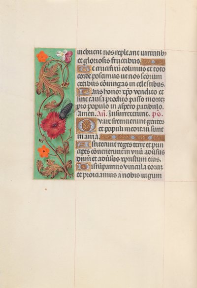 Godziny królowej Izabeli Katolickiej, królowej Hiszpanii: Fol. 52v, ok. 1500. autorstwa Master of the First Prayerbook of Maximillian