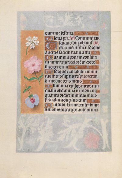 Godzinki królowej Izabeli Katolickiej, królowej Hiszpanii:  Fol. 57v autorstwa Master of the First Prayerbook of Maximillian