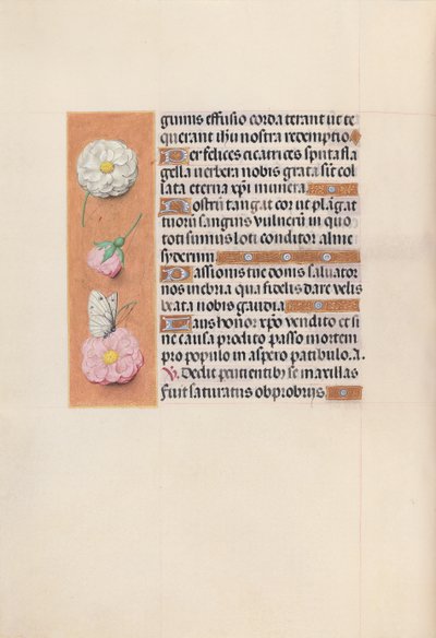 Godziny królowej Izabeli Katolickiej, królowej Hiszpanii: Fol. 58v, ok. 1500. autorstwa Master of the First Prayerbook of Maximillian
