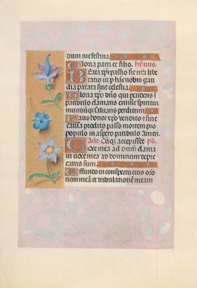 Godziny królowej Izabeli Katolickiej, królowej Hiszpanii: Fol. 69v, ok. 1500. autorstwa Master of the First Prayerbook of Maximillian