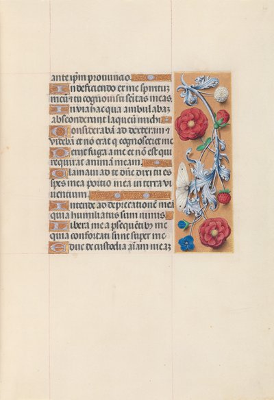 Godziny królowej Izabeli Katolickiej, królowej Hiszpanii: Fol. 70r, ok. 1500. autorstwa Master of the First Prayerbook of Maximillian