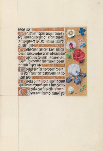 Godziny królowej Izabeli Katolickiej, królowej Hiszpanii: Fol. 78r, ok. 1500. autorstwa Master of the First Prayerbook of Maximillian