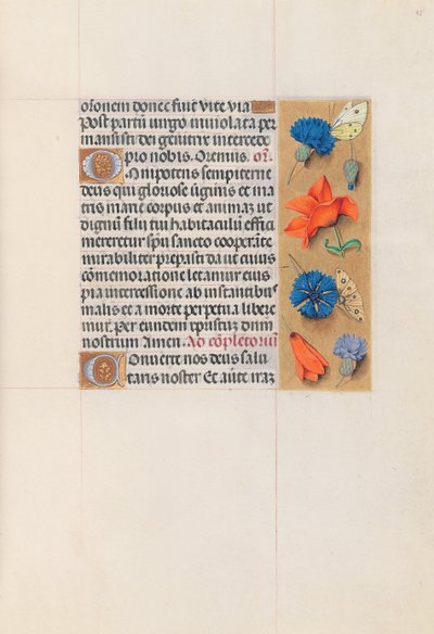 Godziny królowej Izabeli Katolickiej, królowej Hiszpanii: Fol. 85r, ok. 1500. autorstwa Master of the First Prayerbook of Maximillian