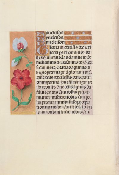 Godziny królowej Izabeli Katolickiej, królowej Hiszpanii: Fol. 89v, ok. 1500. autorstwa Master of the First Prayerbook of Maximillian