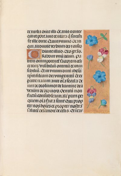 Godziny królowej Izabeli Katolickiej, królowej Hiszpanii: Fol. 91r, ok. 1500. autorstwa Master of the First Prayerbook of Maximillian