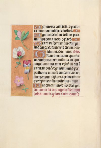 Godziny królowej Izabeli Katolickiej, królowej Hiszpanii: Fol. 92v, ok. 1500. autorstwa Master of the First Prayerbook of Maximillian