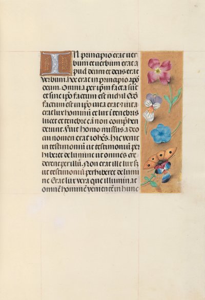Godziny królowej Izabeli Katolickiej, królowej Hiszpanii: Fol. 93r, ok. 1500. autorstwa Master of the First Prayerbook of Maximillian