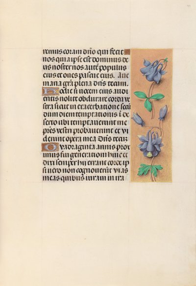 Godziny królowej Izabeli Katolickiej, królowej Hiszpanii: Fol. 99r, ok. 1500. autorstwa Master of the First Prayerbook of Maximillian