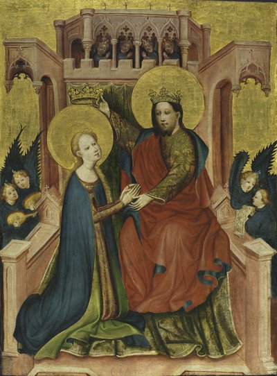 Koronacja Dziewicy autorstwa Master of the Fröndenberg Altarpiece