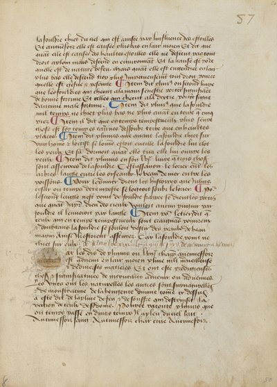 Historiated Initial P: Ulewa ropuch, żab drzewnych i robactwa autorstwa Master of the Geneva Boccaccio