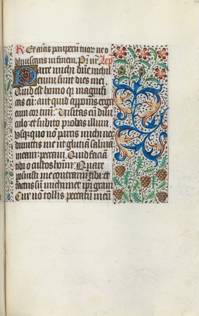 Księga godzin (użytek z Rouen): fol. 115r autorstwa Master of the Geneva Latini