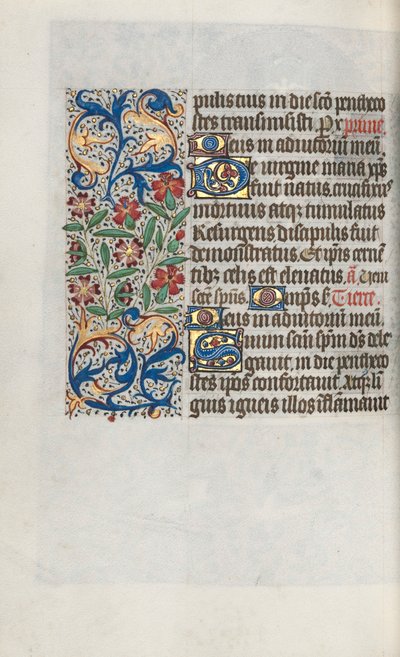 Księga godzin Korzystanie z Rouen: fol. 100v, ok. 1470. autorstwa Master of the Geneva Latini