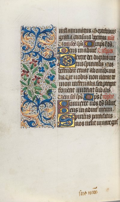 Księga godzin Korzystanie z Rouen: fol. 101v, ok. 1470. autorstwa Master of the Geneva Latini