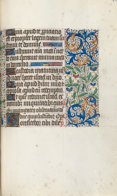 Księga godzin Korzystanie z Rouen: fol. 106r, ok. 1470. autorstwa Master of the Geneva Latini